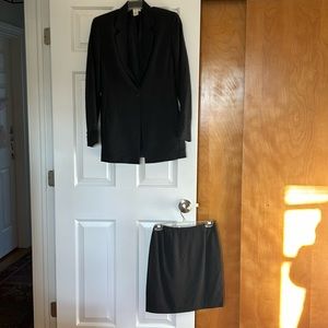 Vintage Anne Klein skirt suit in Charcoal- size 4